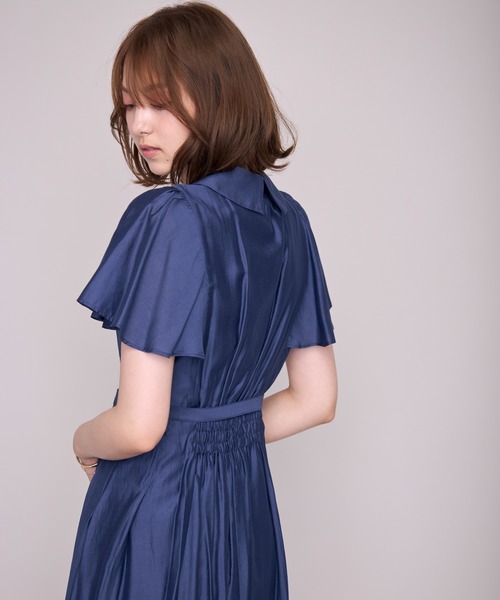 MISCH MASCH(ミッシュマッシュ)の「2026春夏新作 ケープフレア袖シャツワンピース(シャツワンピース・レディース・ブルー/ベージュ/ネイビー/ピンク・S/M)」の21枚目の写真