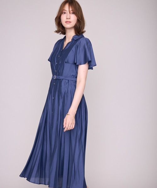 MISCH MASCH(ミッシュマッシュ)の「2026春夏新作 ケープフレア袖シャツワンピース(シャツワンピース・レディース・ブルー/ベージュ/ネイビー/ピンク・S/M)」の22枚目の写真