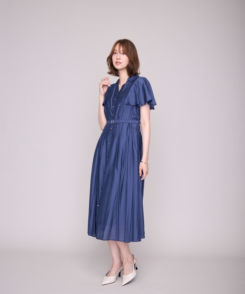 MISCH MASCH(ミッシュマッシュ)の「2026春夏新作 ケープフレア袖シャツワンピース(シャツワンピース・レディース・ブルー/ベージュ/ネイビー/ピンク・S/M)」の13枚目の写真