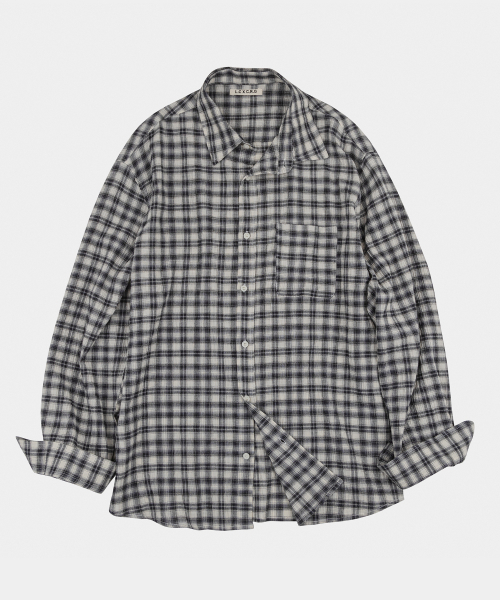 LETTERCOMO(レテルコモ)の「エイプレイ パステルチェックシャツ ブラック(シャツ/ブラウス・レディース・その他・MEDIUM/LARGE)」の1枚目の写真