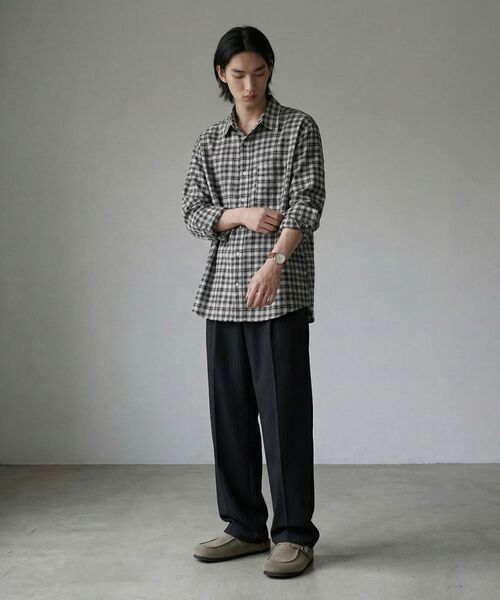 LETTERCOMO(レテルコモ)の「エイプレイ パステルチェックシャツ ブラック(シャツ/ブラウス・レディース・その他・MEDIUM/LARGE)」の7枚目の写真