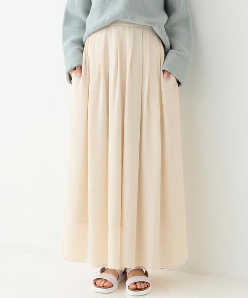 Another Edition（アナザーエディション）の「エアリータックパンツ/AEMFC AIRY TUCK◆（その他パンツ・レディース・オフホワイト/ブラック・FREE）」の2枚目の写真