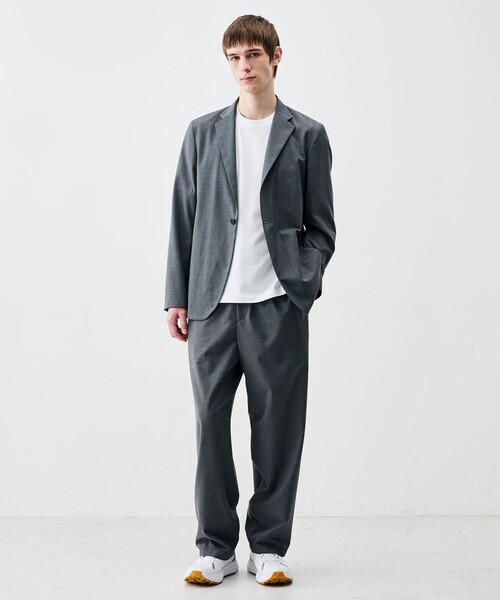 EDITION(エディション)の「Super140’sトロピカルウール ジャケット(テーラードジャケット・メンズ・ブラック/チャコールグレー・S/M/L)」の3枚目の写真