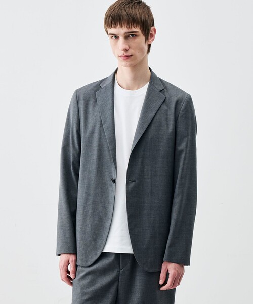 EDITION(エディション)の「Super140’sトロピカルウール ジャケット(テーラードジャケット・メンズ・ブラック/チャコールグレー・S/M/L)」の4枚目の写真