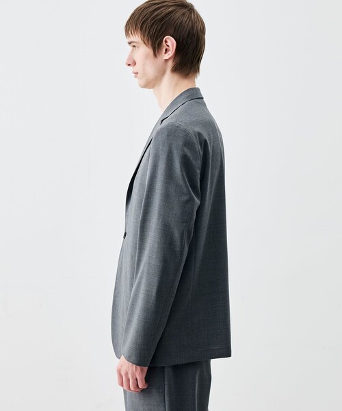 EDITION(エディション)の「Super140’sトロピカルウール ジャケット(テーラードジャケット・メンズ・ブラック/チャコールグレー・S/M/L)」の6枚目の写真