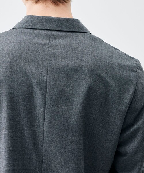 EDITION(エディション)の「Super140’sトロピカルウール ジャケット(テーラードジャケット・メンズ・ブラック/チャコールグレー・S/M/L)」の10枚目の写真
