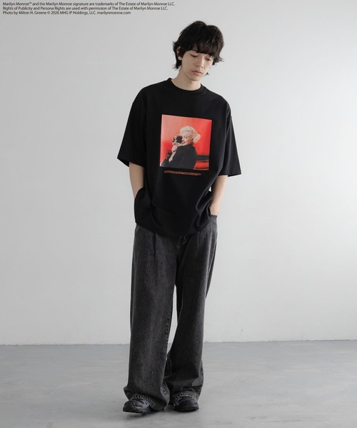 LOWRYS FARM(ローリーズファーム)の「【LFM(U)】MarilynMonroeTSS 655814(Tシャツ/カットソー・メンズ・ホワイト/ブラック/ホワイト系その他/ホワイト系その他2・MEDIUM/LARGE)」の9枚目の写真