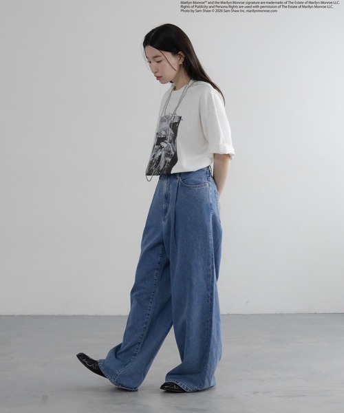 LOWRYS FARM(ローリーズファーム)の「【LFM(U)】MarilynMonroeTSS 655814(Tシャツ/カットソー・メンズ・ホワイト/ブラック/ホワイト系その他/ホワイト系その他2・MEDIUM/LARGE)」の6枚目の写真