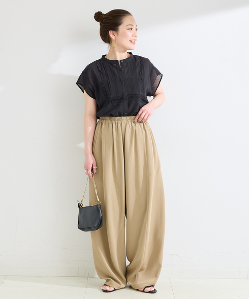 B.C STOCK（ベーセーストック）の「手洗い可 / ピンタックレースブラウス（シャツ/ブラウス・レディース・ブラック/ブルー系その他/ホワイト・FREE）」の17枚目の写真