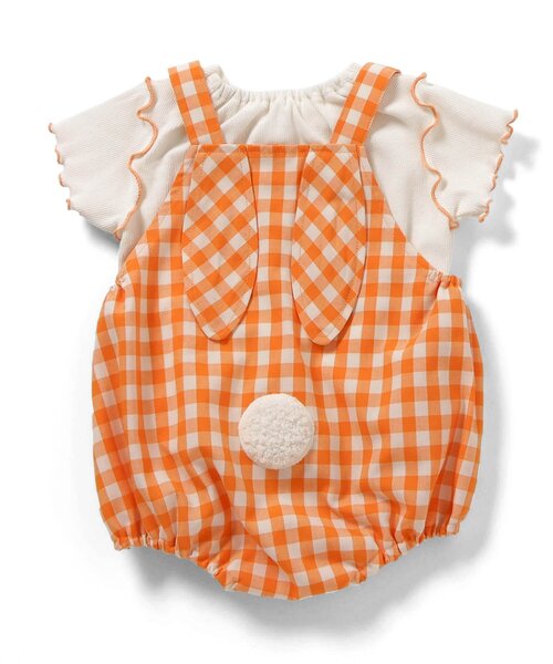 apres les cours(アプレレクール)の「little bunny うさ耳サロペット&インナーセット(その他ベビーウェア・キッズ・グリーン/オレンジ・70/80)」の6枚目の写真