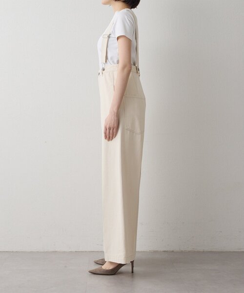 Whim Gazette(ウィムガゼット)の「サスペンダーチノパンツ(チノパンツ・レディース・オフホワイト/キャメル・FREE)」の22枚目の写真