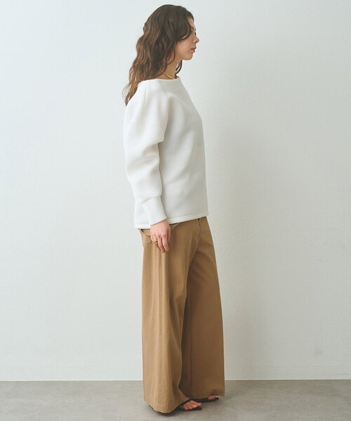 Whim Gazette(ウィムガゼット)の「サスペンダーチノパンツ(チノパンツ・レディース・オフホワイト/キャメル・FREE)」の7枚目の写真