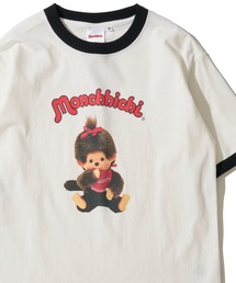 【Monchhichi / モンチッチ】リンガークルーネックTシャツ