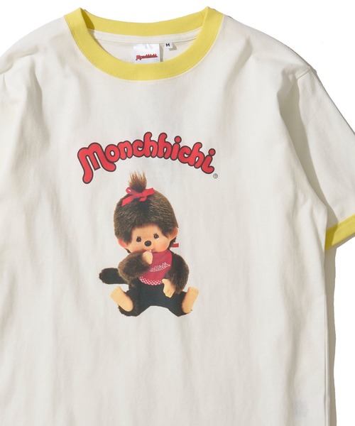ADPOSION(アドポーション)の「【Monchhichi / モンチッチ】リンガークルーネックTシャツ(Tシャツ/カットソー・レディース・ホワイト系2/ホワイト系3/ホワイト系1・LARGE/SMALL/MEDIUM)」の3枚目の写真