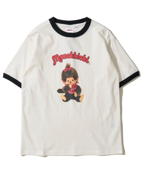 ADPOSION(アドポーション)の「【Monchhichi / モンチッチ】リンガークルーネックTシャツ(Tシャツ/カットソー・レディース・ホワイト系2/ホワイト系3/ホワイト系1・LARGE/SMALL/MEDIUM)」の4枚目の写真