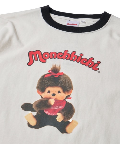 ADPOSION(アドポーション)の「【Monchhichi / モンチッチ】リンガークルーネックTシャツ(Tシャツ/カットソー・レディース・ホワイト系2/ホワイト系3/ホワイト系1・LARGE/SMALL/MEDIUM)」の11枚目の写真