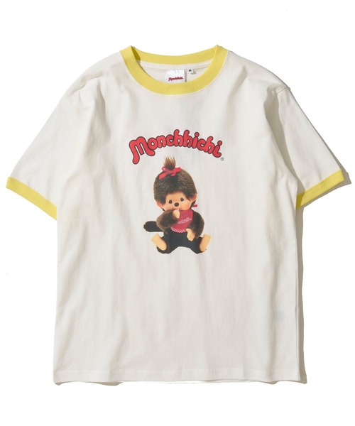 ADPOSION(アドポーション)の「【Monchhichi / モンチッチ】リンガークルーネックTシャツ(Tシャツ/カットソー・レディース・ホワイト系2/ホワイト系3/ホワイト系1・LARGE/SMALL/MEDIUM)」の8枚目の写真