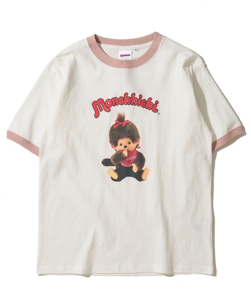 ADPOSION(アドポーション)の「【Monchhichi / モンチッチ】リンガークルーネックTシャツ(Tシャツ/カットソー・レディース・ホワイト系2/ホワイト系3/ホワイト系1・LARGE/SMALL/MEDIUM)」の6枚目の写真