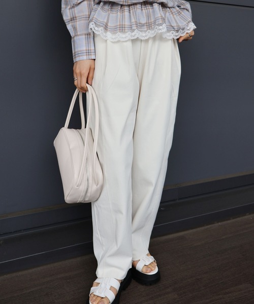 SpRay（スプレイ）の「リラックスバレルパンツ（その他パンツ・レディース・アイボリー/チャコールグレー/ブラック・MEDIUM）」の7枚目の写真