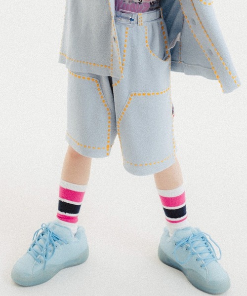 PHINGERIN(フィンガリン)の「PHINGERIN/フィンガリン/別注SUMMER PG1 W KNEE SHORT(その他パンツ・メンズ・ブルー・S/M)」の1枚目の写真