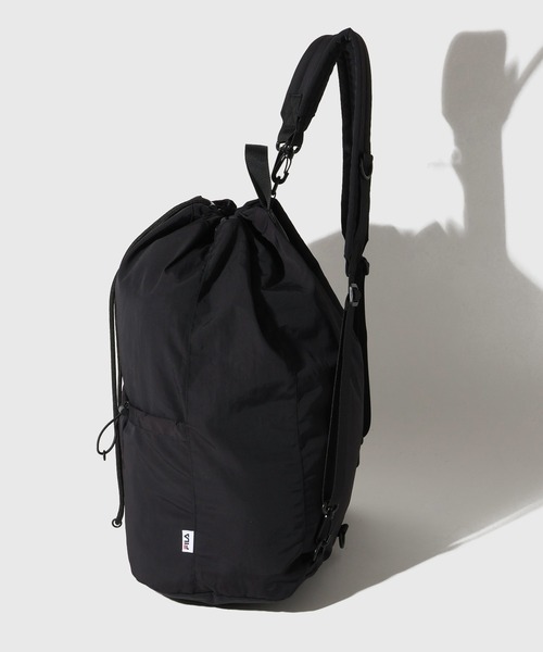FILA(フィラ)の「【FILA/フィラ】ドローコード2wayバッグ ナップサック(バックパック/リュック・メンズ・グレー/ブラック/チャコールグレー・FREE)」の5枚目の写真