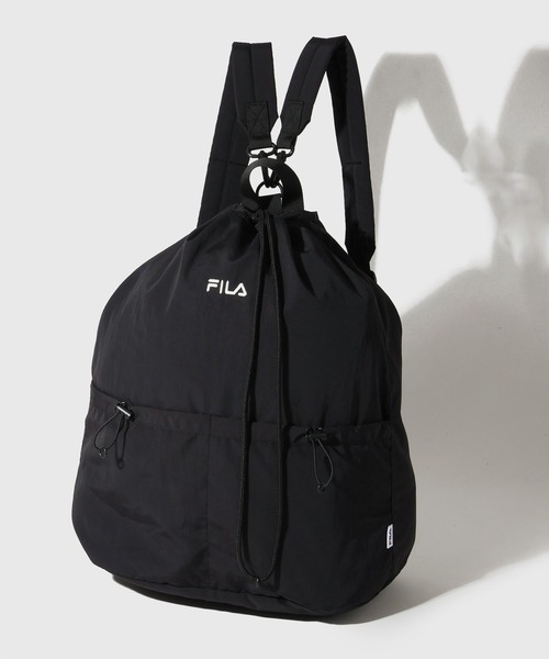 FILA(フィラ)の「【FILA/フィラ】ドローコード2wayバッグ ナップサック(バックパック/リュック・メンズ・グレー/ブラック/チャコールグレー・FREE)」の17枚目の写真