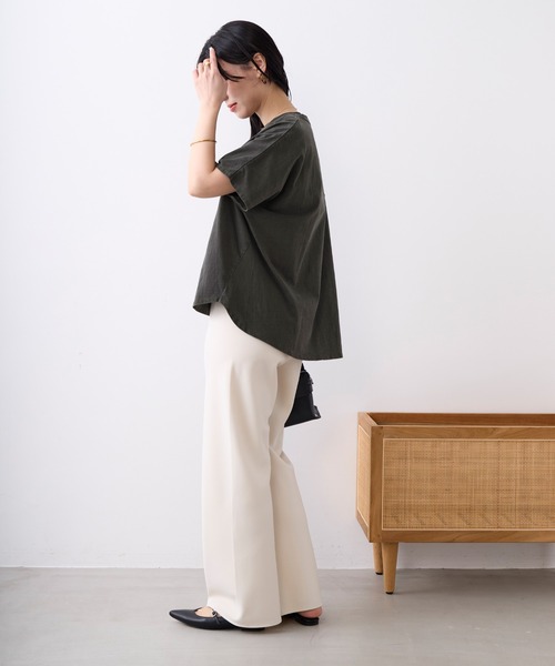 MICA&DEAL（マイカ＆ディール）の「美脚パンツ〈3サイズ展開〉（その他パンツ・レディース・ブラウン/ライトベージュ/ブラック・34/36/38）」の7枚目の写真