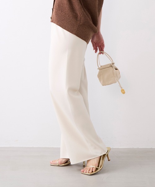 MICA&DEAL（マイカ＆ディール）の「美脚パンツ〈3サイズ展開〉（その他パンツ・レディース・ブラウン/ライトベージュ/ブラック・34/36/38）」の10枚目の写真