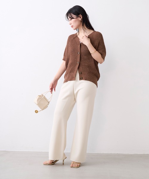 MICA&DEAL（マイカ＆ディール）の「美脚パンツ〈3サイズ展開〉（その他パンツ・レディース・ブラウン/ライトベージュ/ブラック・34/36/38）」の14枚目の写真