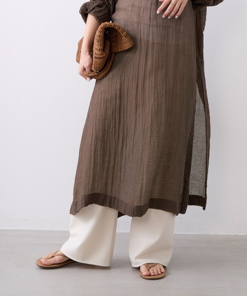 MICA&DEAL（マイカ＆ディール）の「美脚パンツ〈3サイズ展開〉（その他パンツ・レディース・ブラウン/ライトベージュ/ブラック・34/36/38）」の16枚目の写真