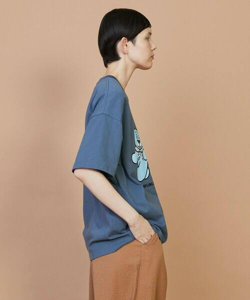 FRAPBOIS（フラボア）の「T.A. T（DUMPLING CAT FAMILY）（Tシャツ/カットソー・レディース・ブルー・2/1）」の4枚目の写真
