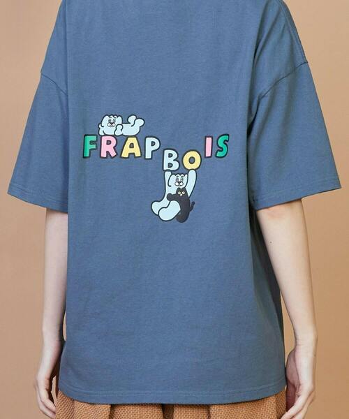 FRAPBOIS（フラボア）の「T.A. T（DUMPLING CAT FAMILY）（Tシャツ/カットソー・レディース・ブルー・2/1）」の6枚目の写真
