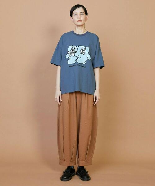 FRAPBOIS（フラボア）の「T.A. T（DUMPLING CAT FAMILY）（Tシャツ/カットソー・レディース・ブルー・2/1）」の7枚目の写真