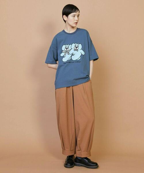 FRAPBOIS（フラボア）の「T.A. T（DUMPLING CAT FAMILY）（Tシャツ/カットソー・レディース・ブルー・2/1）」の12枚目の写真