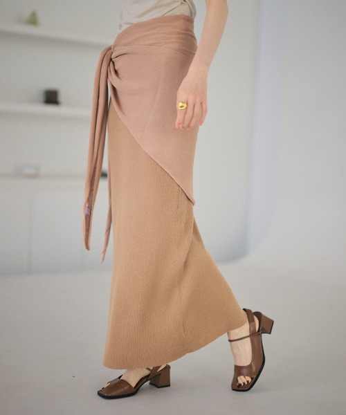 LAULEN(ローレン)の「smooth rib knit pencil skirt / リブニットペンシルスカート(スカート・レディース・オレンジ系/グリーン/グレー/ブラック・FREE)」の19枚目の写真