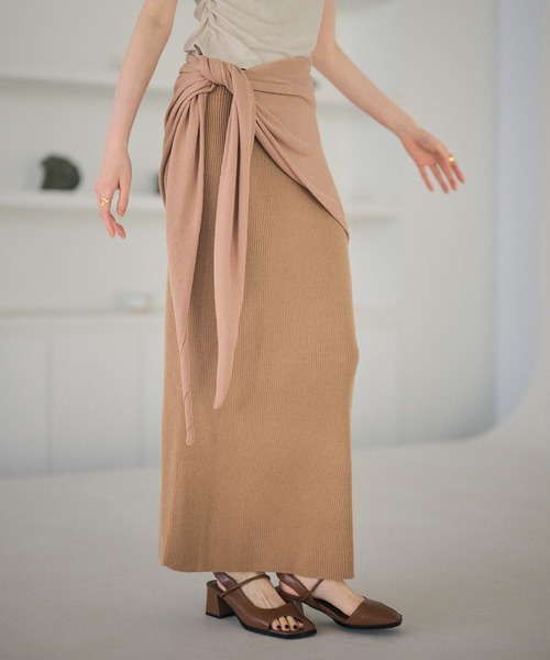 LAULEN(ローレン)の「smooth rib knit pencil skirt / リブニットペンシルスカート(スカート・レディース・オレンジ系/グリーン/グレー/ブラック・FREE)」の20枚目の写真