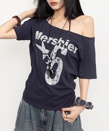 2WAY プリント半袖Tシャツ