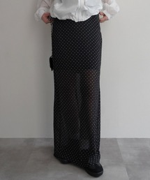 Rashik（ラシク）の「【Rashik】シースルードットロングスカート（スカート）」