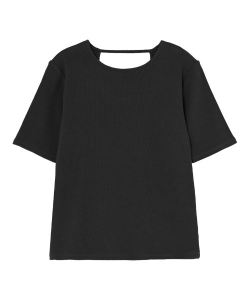 Re:EDIT(リエディ)の「リブカットソーバックオープントップス(Tシャツ/カットソー・レディース・ホワイト/グレー/イエロー/ブラック/グレイッシュベージュ・MEDIUM/LARGE)」の20枚目の写真