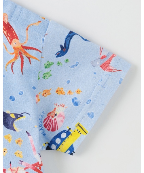 kladskap(クレードスコープ)の「深海魚総柄半袖Tシャツ【接触冷感・吸水速乾】(Tシャツ/カットソー・キッズ・サックスブルー・130cm/110cm/100cm/120cm)」の5枚目の写真