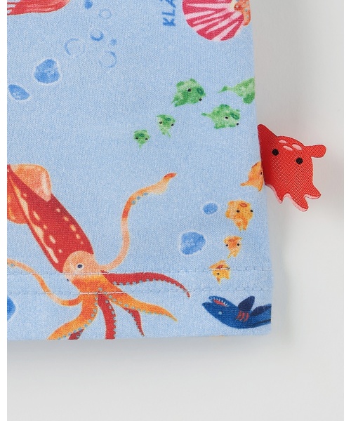 kladskap(クレードスコープ)の「深海魚総柄半袖Tシャツ【接触冷感・吸水速乾】(Tシャツ/カットソー・キッズ・サックスブルー・130cm/110cm/100cm/120cm)」の6枚目の写真