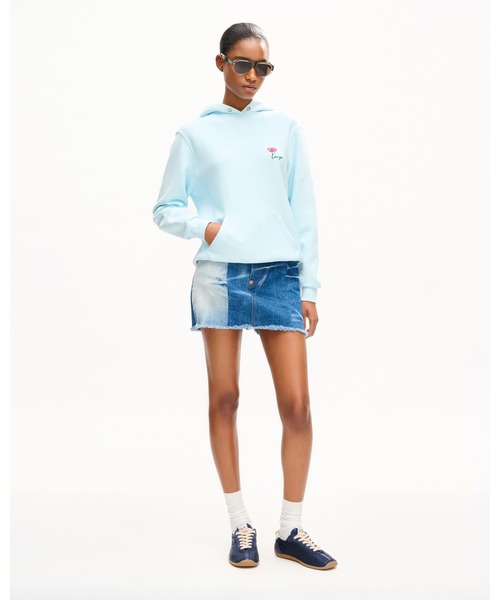 KENZO（ケンゾー）の「'KENZO Tulip' エンブロイダリー フーディー イン コットン（パーカー・レディース・ブルー系その他・MEDIUM/X-SMALL）」の3枚目の写真