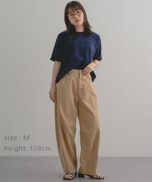 Maison INNESS（メゾンアイネス）の「INNESSエンボスロゴちびTシャツ（Tシャツ/カットソー・レディース・ネイビー/チャコールグレー・S/M/L/LL/3L/4L/5L）」の18枚目の写真