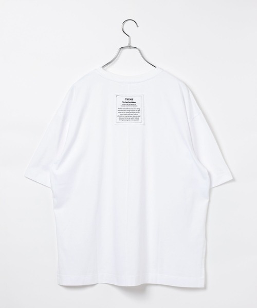 LEPSIM(レプシィム)の「《レプクル》バックパッチT 242850(Tシャツ/カットソー・レディース・ブラック/オフホワイト/ブルー/オレンジ・FREE)」の13枚目の写真