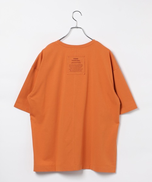 LEPSIM(レプシィム)の「《レプクル》バックパッチT 242850(Tシャツ/カットソー・レディース・ブラック/オフホワイト/ブルー/オレンジ・FREE)」の10枚目の写真