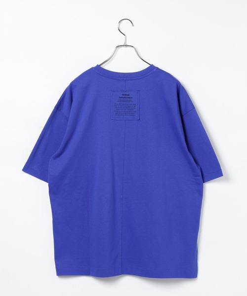 LEPSIM(レプシィム)の「《レプクル》バックパッチT 242850(Tシャツ/カットソー・レディース・ブラック/オフホワイト/ブルー/オレンジ・FREE)」の11枚目の写真