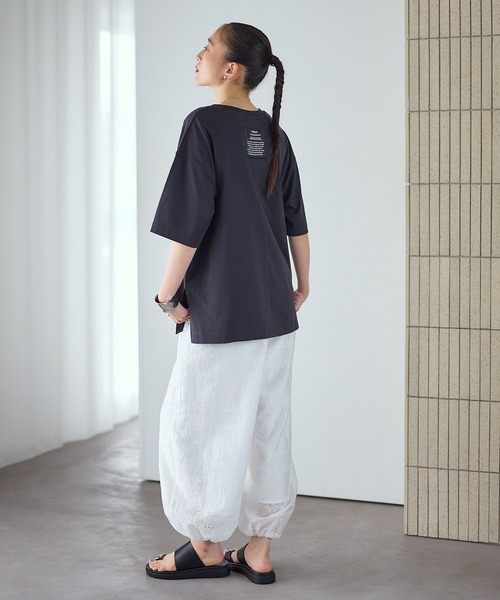 レプクル》バックパッチT 242850（Tシャツ/カットソー）｜LEPSIM