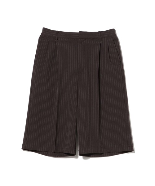 BEAMS HEART(ビームスハート)の「2タック ワイド ストライプ ショートパンツ(その他パンツ・メンズ・ブラック/ダークブラウン・LARGE/SMALL/MEDIUM)」の15枚目の写真