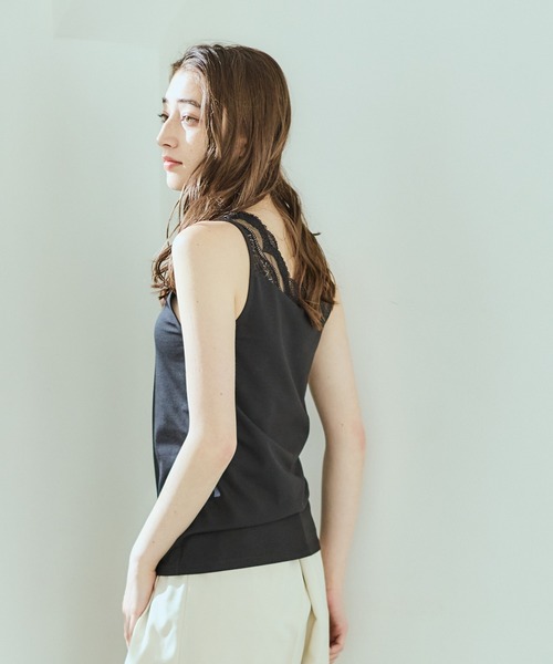 12Twelve Agenda(トゥエルブ アジェンダ)の「前後2wayレース切替タンクトップ(タンクトップ・レディース・ブルー/アイボリー/ブラック・M)」の7枚目の写真
