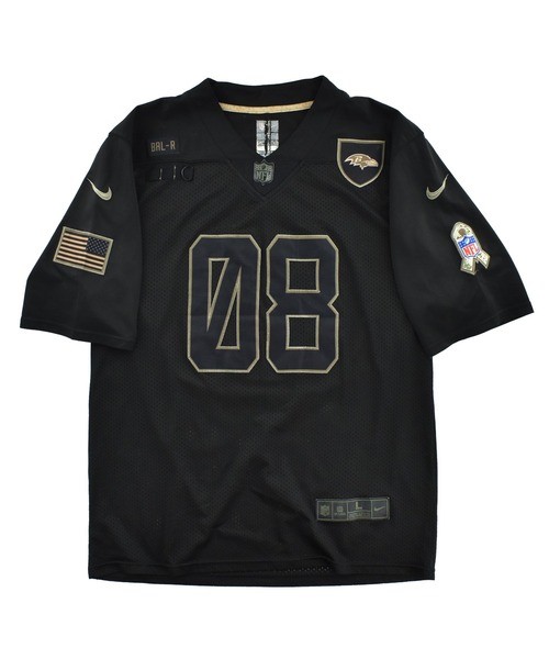 【USED】NIKE “NFL Baltimore Ravens #08/Salute to Service” ゲームシャツ